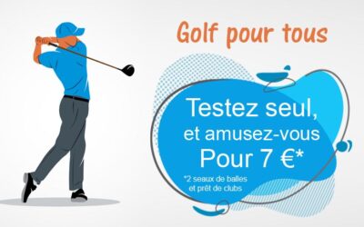 Le golf, essayez seul pour 7 € !