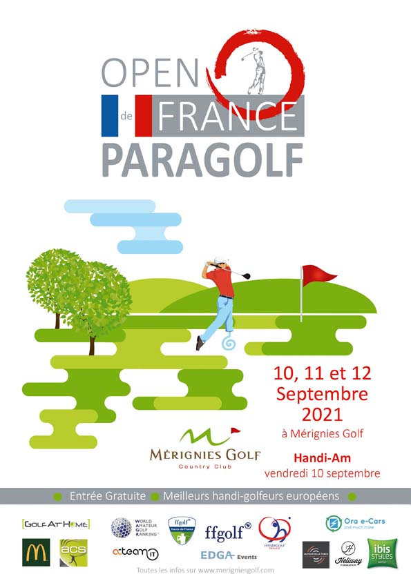 Affiche open de France para golf merignies
