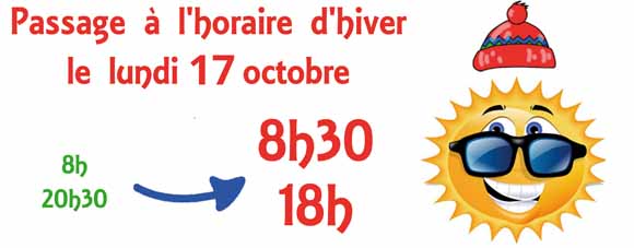 heure d'hiver oct 2022 Logo nature merignies golf