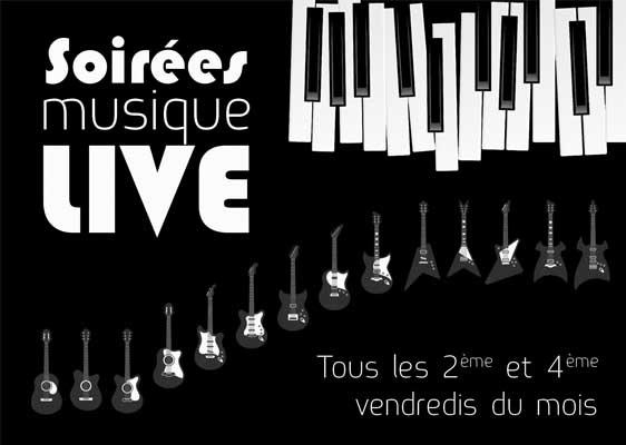 soirées musique live club house de Mérignies Golf