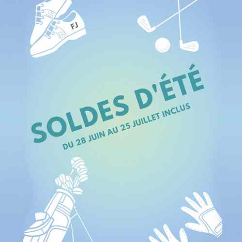 Visuel soldes été 2023 Proshop inesis-merignies_golf