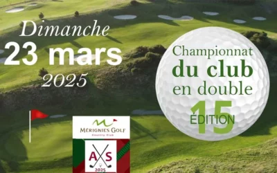 Championnat du Club en Double – Dimanche 23 mars