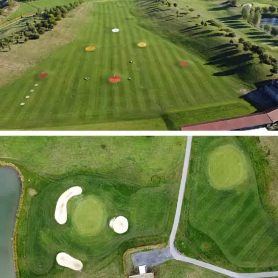 Practice-carre parcours Golf Val de marque 9 trous
