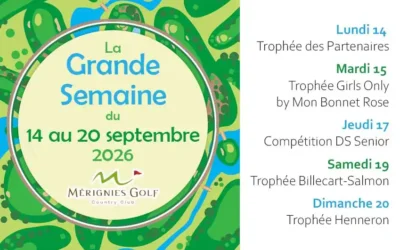 GRANDE SEMAINE 2026 – du 14 au 20 septembre