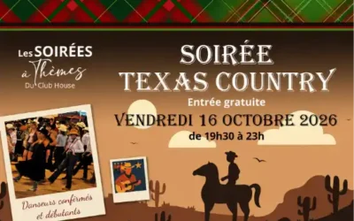 Soirée Texas Country le 16 octobre