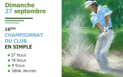 Championnat du Club en Simple – Dimanche 27 Septembre